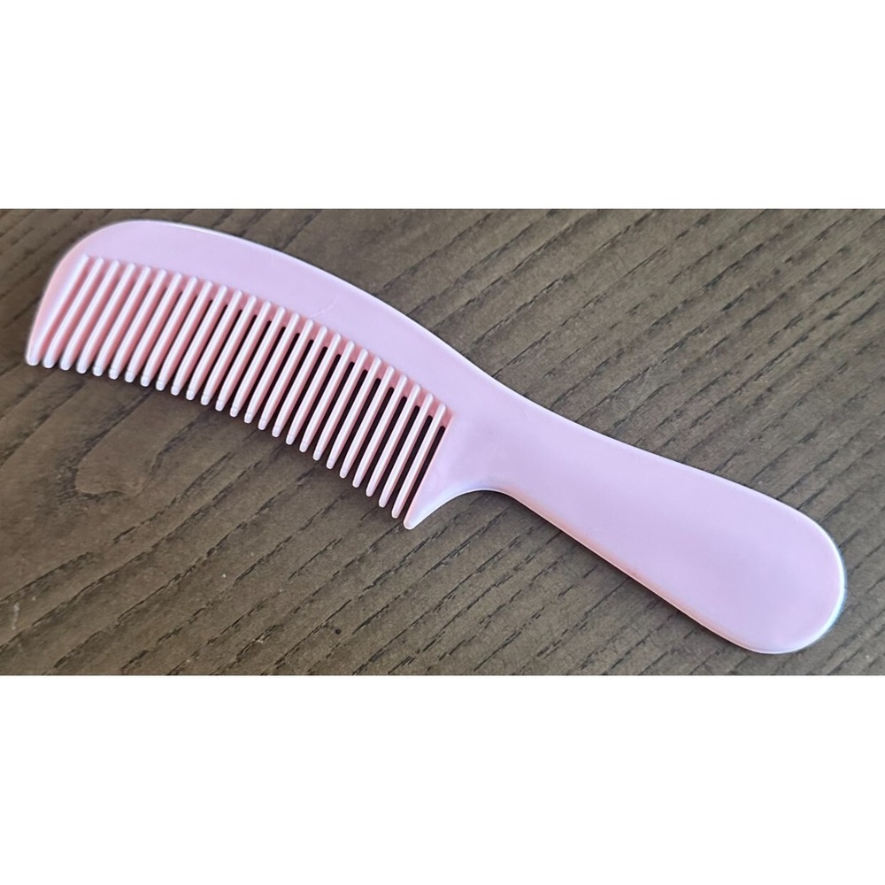 Vintage 80s GOODY Plastic Super Hair Comb Purse Size Unbreakable Pink USA